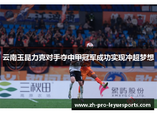 云南玉昆力克对手夺中甲冠军成功实现冲超梦想 云南玉昆力克对手夺中甲冠军成功实现冲超梦想